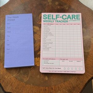 Pink Self-Care Weekly Tracker
